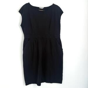 Boden | Women’s Short Sleeve Maxi Dress Gathered Waist Black Size 16-18L